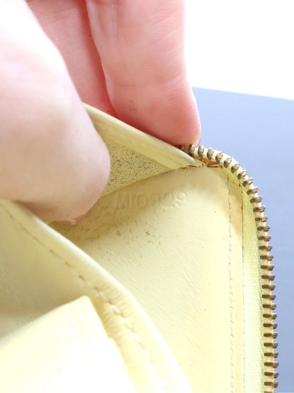 Louis Vuitton Yellow Vernis Zip-Around Card Wallet